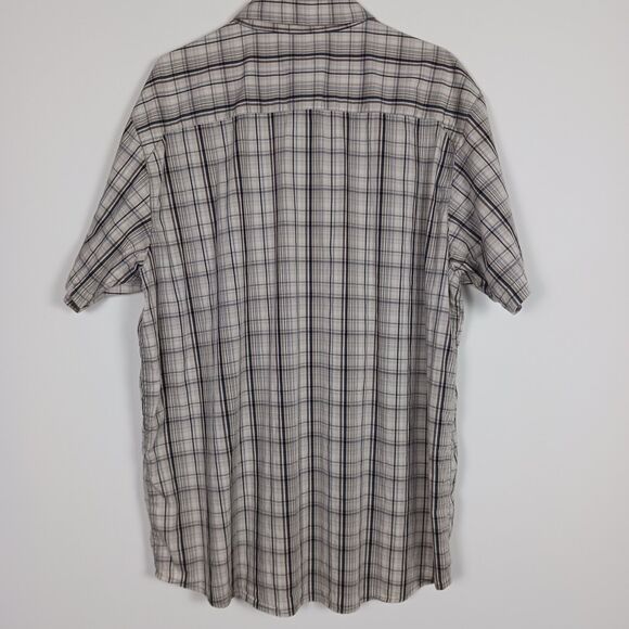 Columbia Men XL Omni-Wick Short Sleeve Button Up Shirt Plaid Pre-owned - Picture 3 of 5